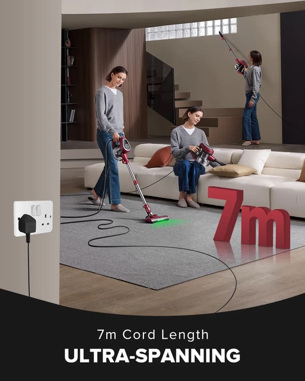 Støvsuger, 600W Motor, 1.5L Støvboks,Vactidy Blitz C8