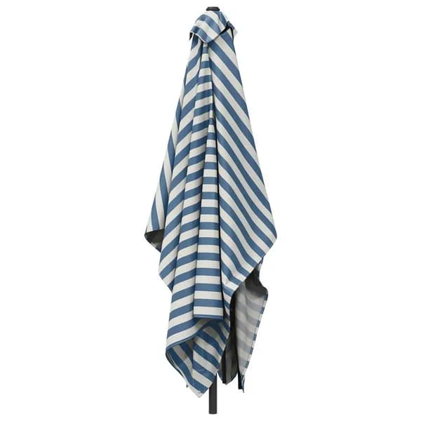Haveparasol, Polyester Material, Rektangulært Design,Blå