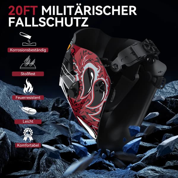 Svejseshjelm, Automatisk Mørkning, Letvægtsdesign,1pc