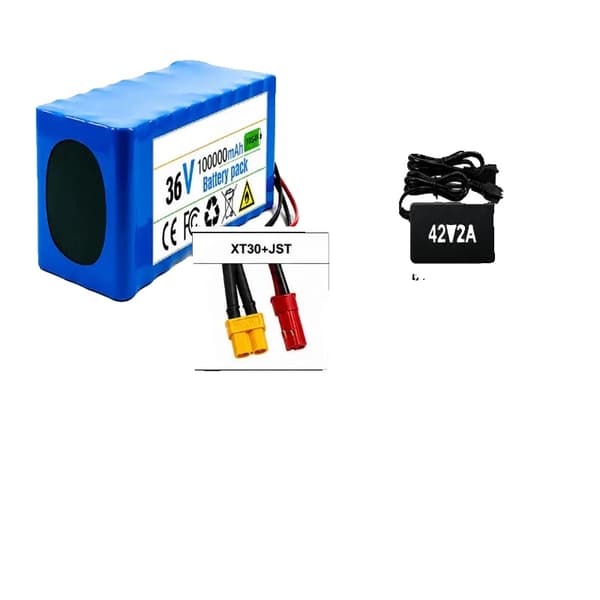 Batteripack, 36V, 100Ah kapacitet,10s4p-XT30-JST