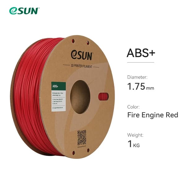 3D Printer Filament, 1,75 mm Diameter, Højkvalitets ABS Materiale,Brandbil Rød