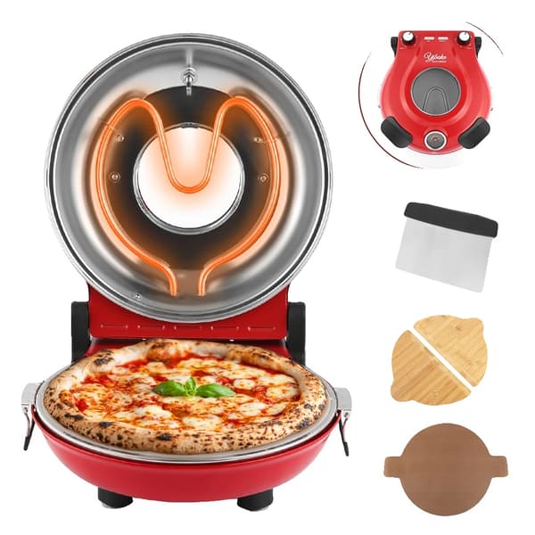 Pizzamager, keramisk sten, 1200W effekt,RØD-LMC