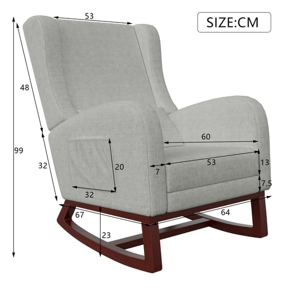 Gungstol, Ergonomisk Komfort, Modern Design, Grå