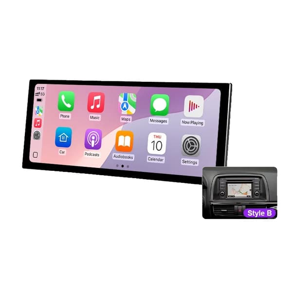 Carplay, Plug-and-Play, Stöder rattkontroll, kompatibel med Mazda CX5 CX-5 2012-2015,V5 4G 64G Stil B