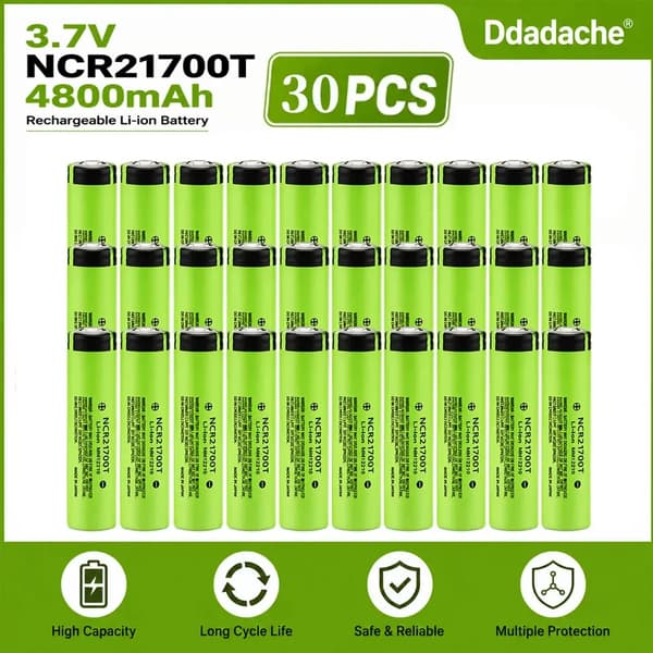 Lithiumbatteri, 4800mAh kapacitet, CE-certificeret,30PCS, 3.7 V-a