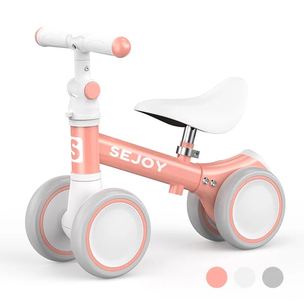 Balancecykel, værktøjsfri samling, ergonomisk komfortsæde,Pink