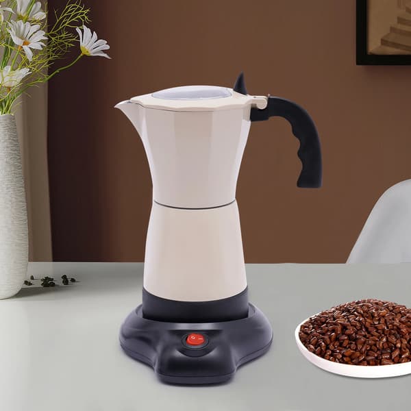 Espresso Kaffemaskin, Antidroppmunstycke, Användarvänlig Design,Krämvit