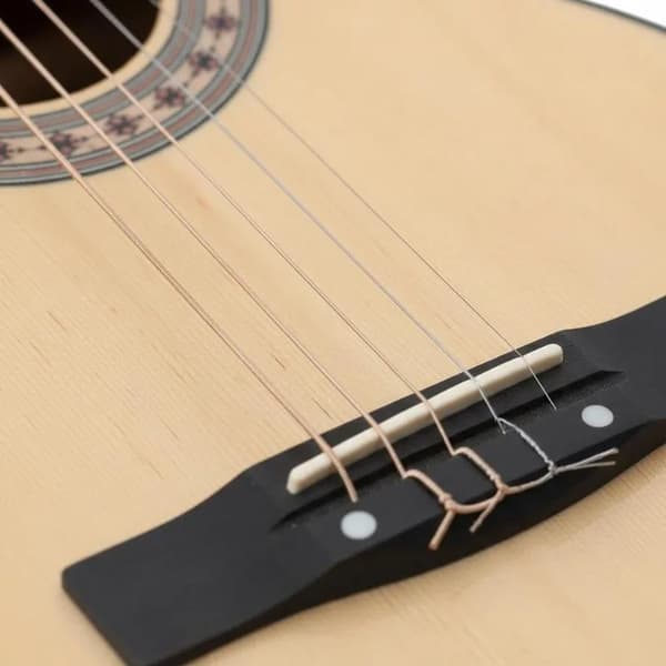 Akustisk Gitarr, Solid Basswood, Folkmusik Spelstil,Ljusbrun