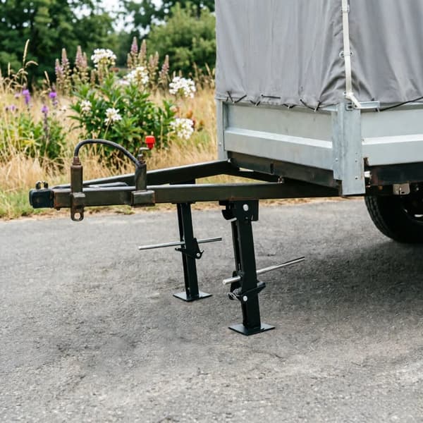 Trailer Stabilizer Jacks, Justerbar Højde, Holdbar Konstruktion,sort