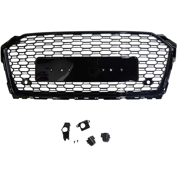 Frontgitter, Honningkage Design, Holdbar ABS Konstruktion,sort