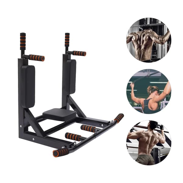 Pull Up Bar, Vægmonteret, Høj Belastningskapacitet,sort