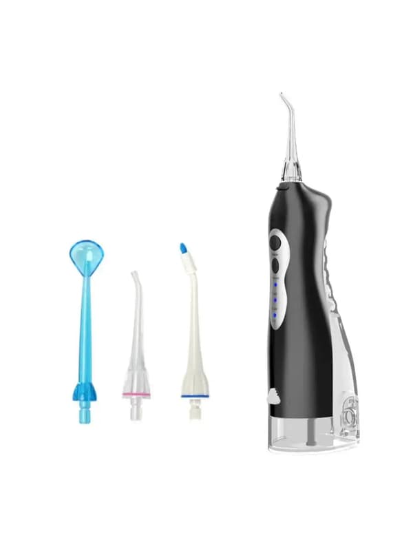 Oral Irrigator, Bærbar, Vandtæt,Sort V8P