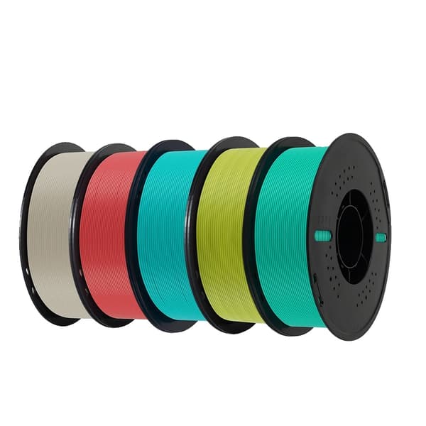 3D-printer filament, PLA-material, nem at bruge,5Rulle MIX Farve D