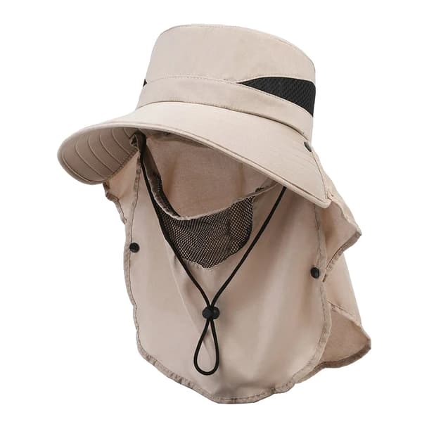 Bucket Hat, Solbeskyttelse, Åndbart Materiale,Khaki