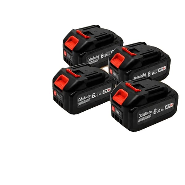 Litiumjonbatteri, 21V, 6000mAh kapacitet,4PCS