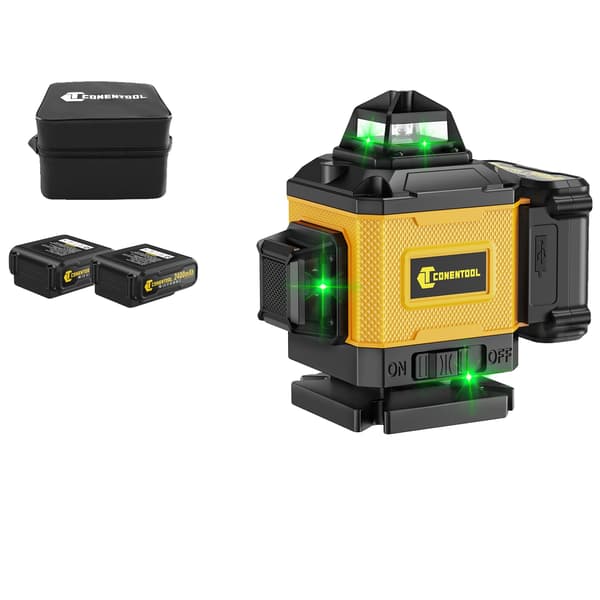 Laser Niveau, 16 Linjer, 360° Krydslinje,Pose uden stativ