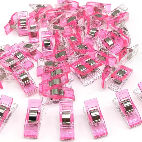Syklips, Multifunktionelt Design, 50 Stykker,pink   50stk