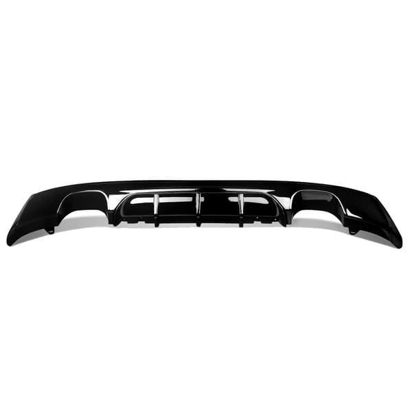 Bageste Stødfanger Lip Diffuser, ABS Plast, Aerodynamisk Design,Glans Sort