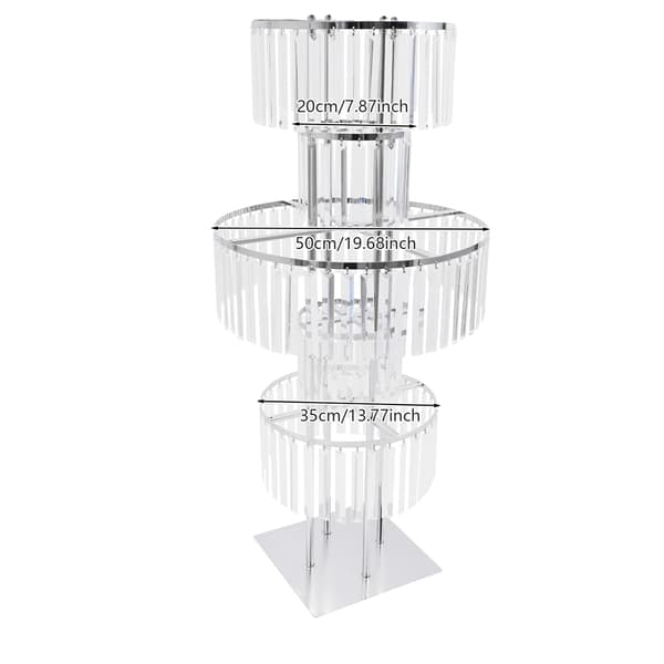 Blomsterställning, 5-nivådesign, hållbara material,Silver