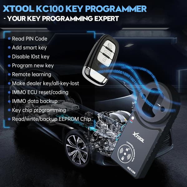 Nøgleprogrammer, Multi-Mærke Kompatibilitet, Avanceret Nøglematchning,XTOOL KC100