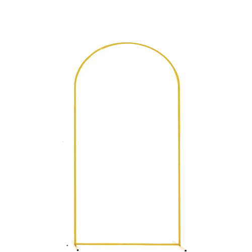Bröllopsbåge Ställning, Elegant Metalldesign, Snabb Montering,S, Guld-b