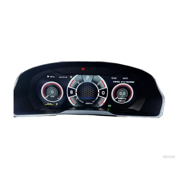 Instrumentpanel Cluster, Kompatibel med Golf 7/7.5, Hög Synlighet Display,svart