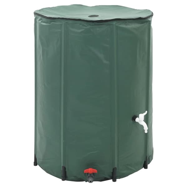 Regnvandstank, Foldbar, 250 Liter Kapacitet,hær grøn