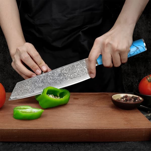 Kokkiveitsi, Damaskoterä, Ergonominen Kahva,Gyuto-kokki
