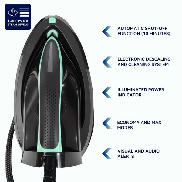Dampstrygejern, 3100W Effekt, ECO Tilstand,EU
