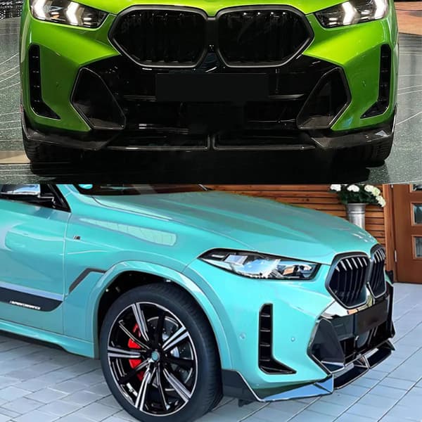 Front Bumper Splitter Lip, Holdbart Plastik, Nem Installation,glans sort