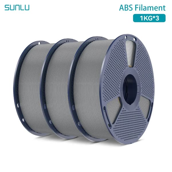 3D Filament, ABS Material, Kompatibel med FDM-printere,Grå 3KG