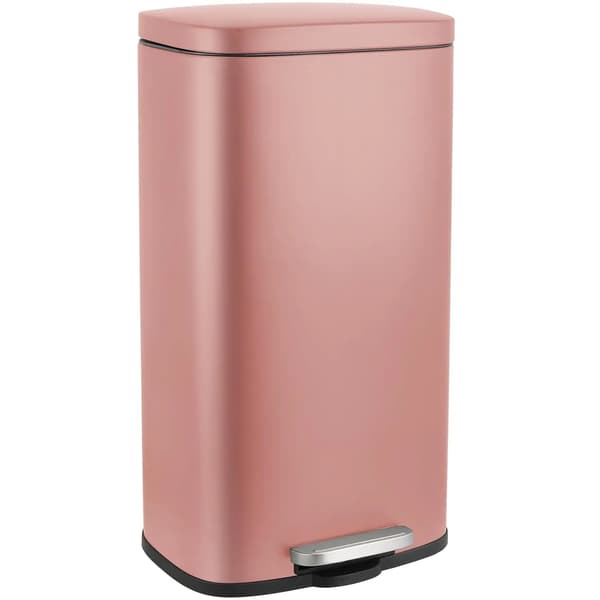 Affaldsspand, Rustfrit Stål, Trin Pedal Design,Pink