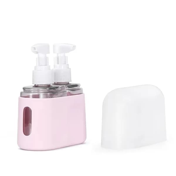 Reseflaskor Set, Läckagesäker Design, Bärbar Storlek,2-1-Rosa