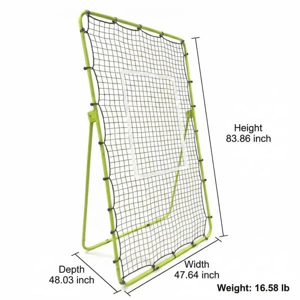 Volleyball Rebounder, Justerbar Multi-Vinkel, Holdbar Konstruktion,grøn