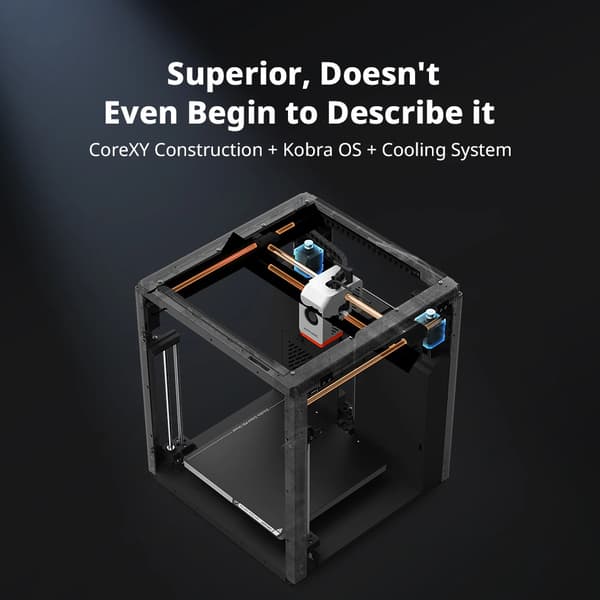 3D-printer, højhastighedsudskrivning, multi-materiale understøttelse,Kobra S1 Combo