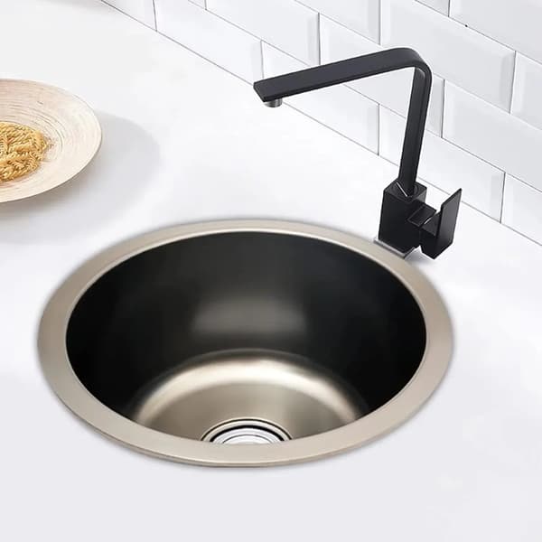 Köksdisk, Rund Design, Nano Beläggning,grå