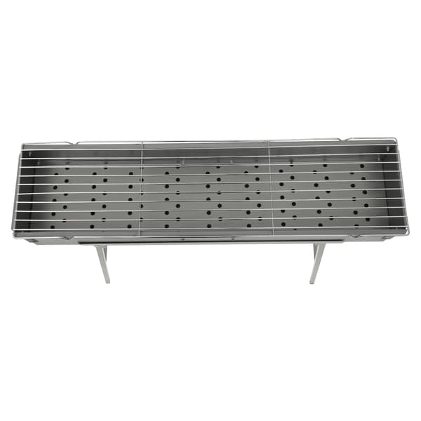 Grill, Bärbar Design, Justerbar Luftdörr,Grå
