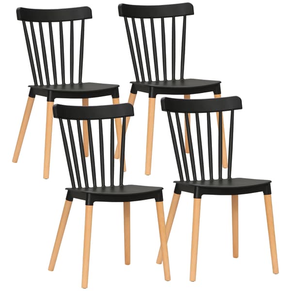 Matstol, Modern Stil, Slitstarkt Material, Svart