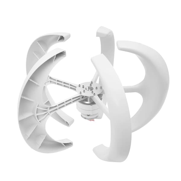 Vindkraftgenerator, 600W effekt, 5-bladig design,VIT