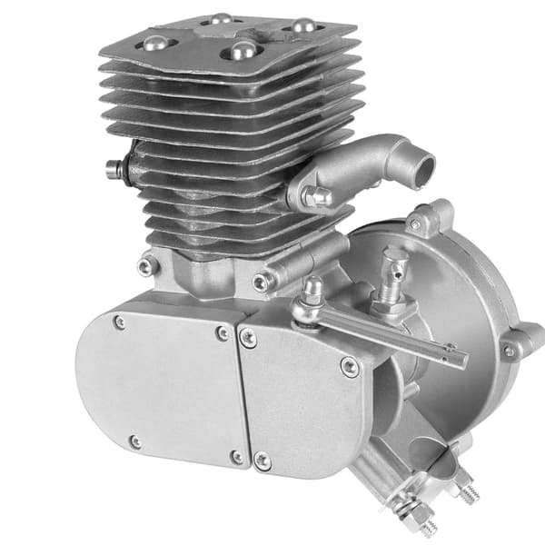 Cykelmotor Kit, 100CC 2-Takt, Hög Hastighetskapacitet,Silver