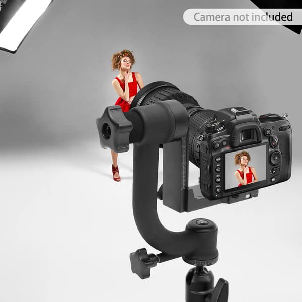 Gimbal Stativhoved, 360° Rotation, 20 kg Belastningsevne,sort