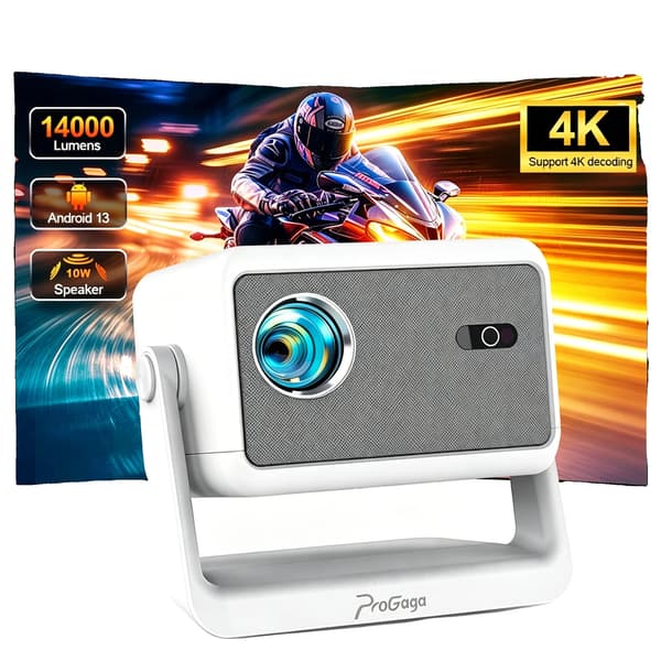 Projektor, 14000 Lumen, Full HD 1080P Opløsning,Android version