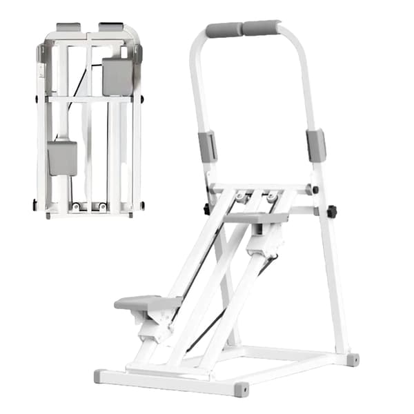 Stepper-maskin, kompakt design, justerbart motstånd,VIT