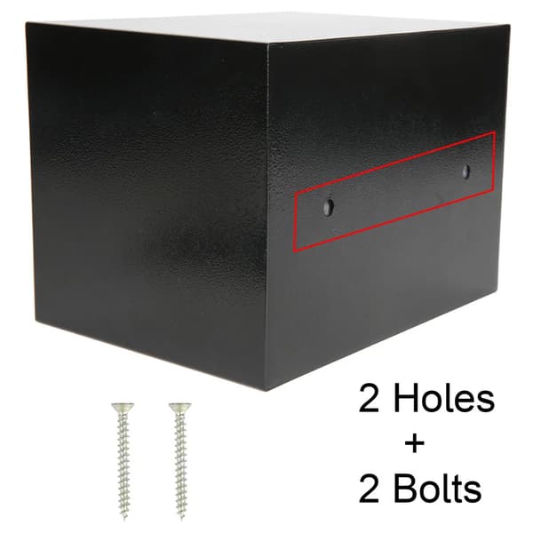 Säkerhetsbox, Dubbelåtkomstlås, Kompakt Design,svart