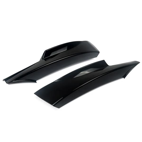 Framsplitter Lip, Kompatibel med E90 E91, Glansig Svart ABS,Glansig svart