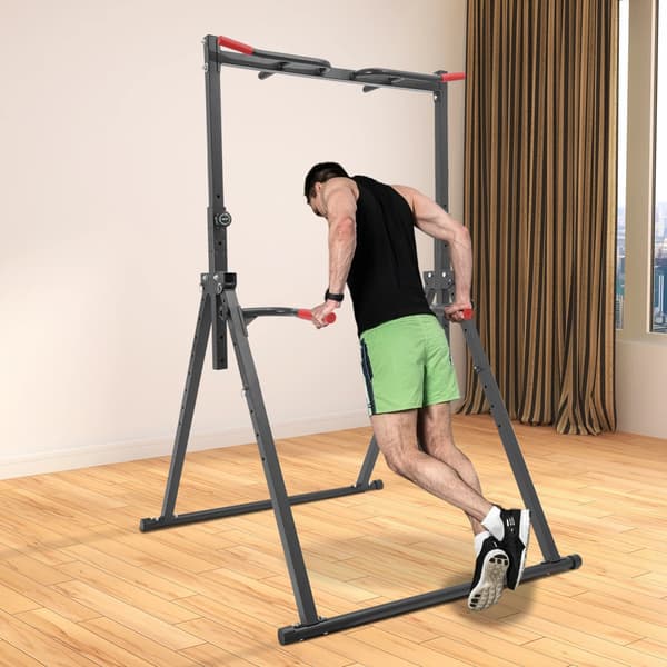 Pull Up Bar, Justerbar Højde, 440lbs Kapacitet,sort