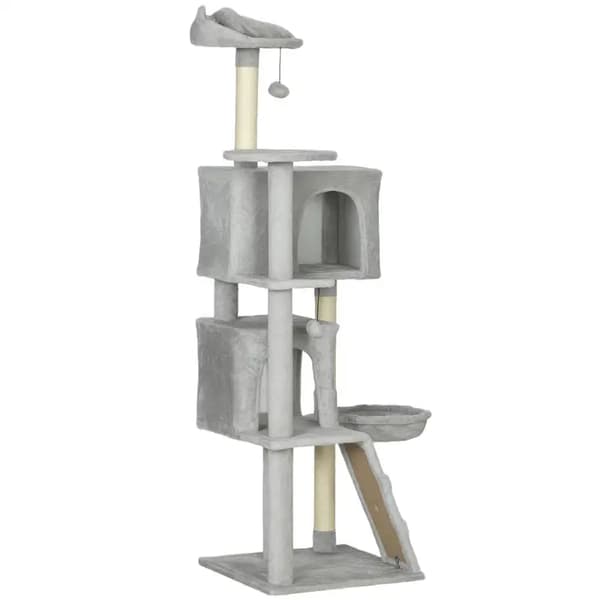 Kattens Kradsetræ, Multi-Niveau Design, Holdbare Materialer,hær grøn
