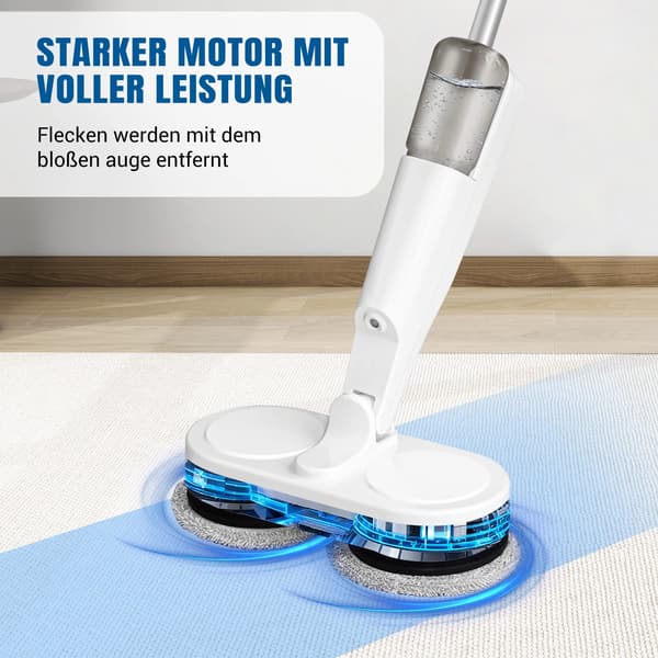 Elektrisk Moppe, Trådløs Design, Dobbelt Spin Hoveder,Trådløs Dual Spin Mop