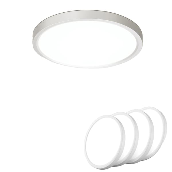 Loftlampe, Bevægelsessensor, Energi Effektiv,Neutral Lys, 4stk, HVID, 16-20W