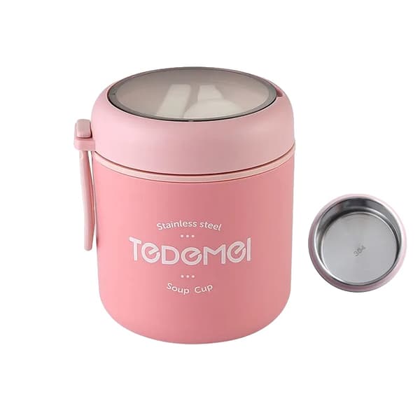 Mattermos, Isolerad Design, Läcksäker Konstruktion,Rosa530ml